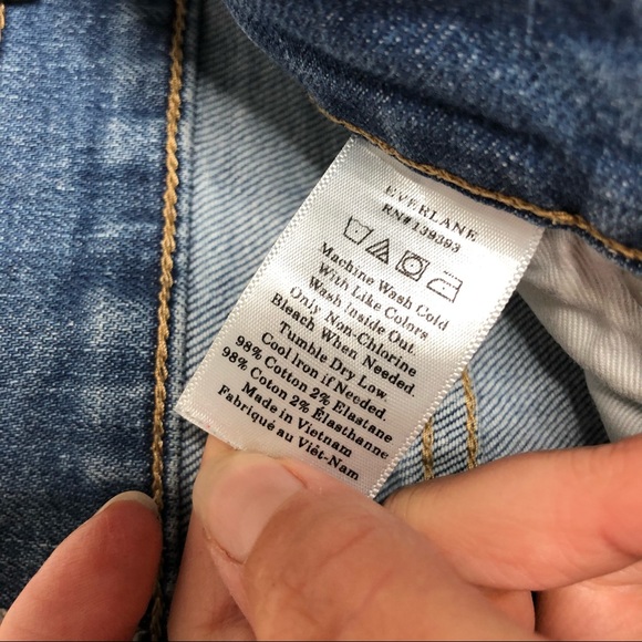 Everlane | High Rise Skinny Ankle Jean Mid Blue 30 - Picture 5 of 8